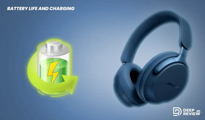 bose quietcomfort headphones battery life and charging