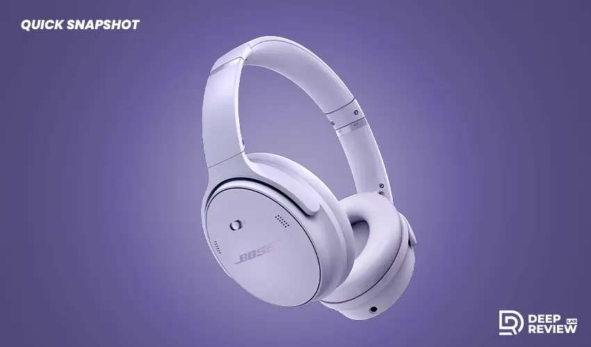 Bose QuietComfort Headphones  quick snapshot