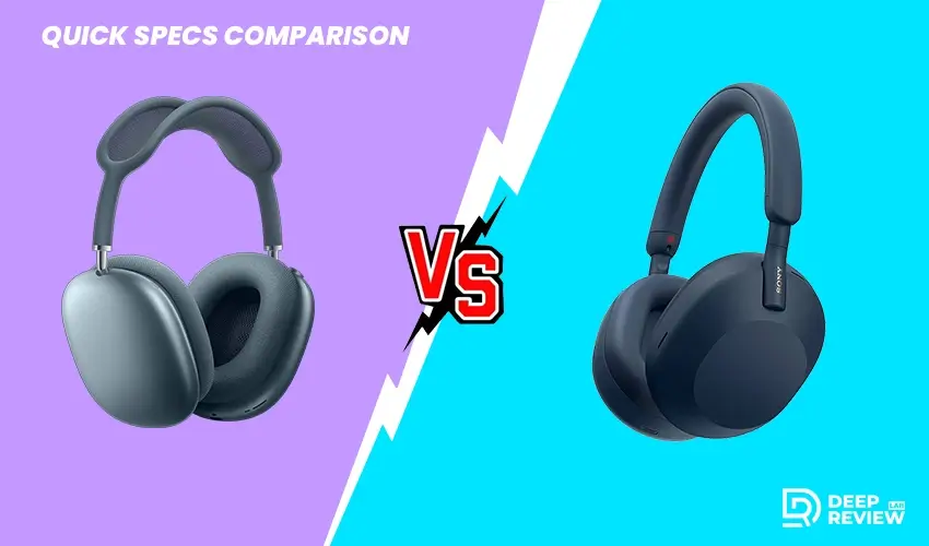apple airpods max vs sony wh 1000xm5 specs comparison