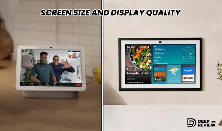 screen size and display quality