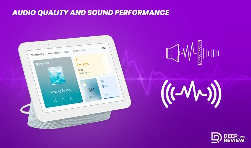 google nest hub (2nd gen) audio quality and sound performance
