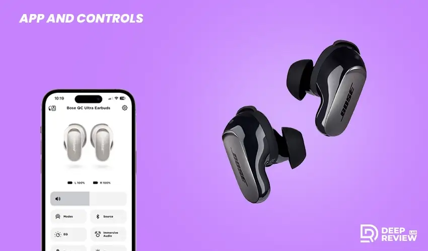bose quietcomfort ultra earbuds app and controls