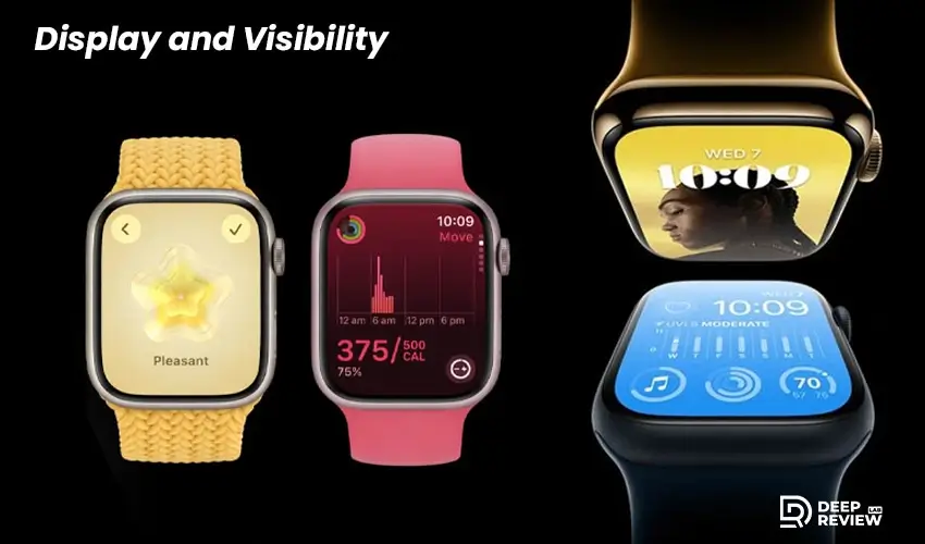 apple watch 8 vs 9 display and visibility
