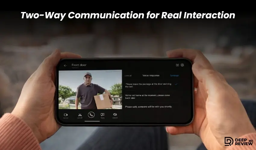 eufy security video doorbell e340 two way communication
