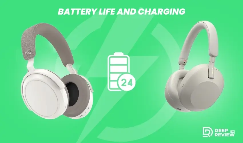 sennheiser momentum 4 vs sony wh-1000mx5 battery life
