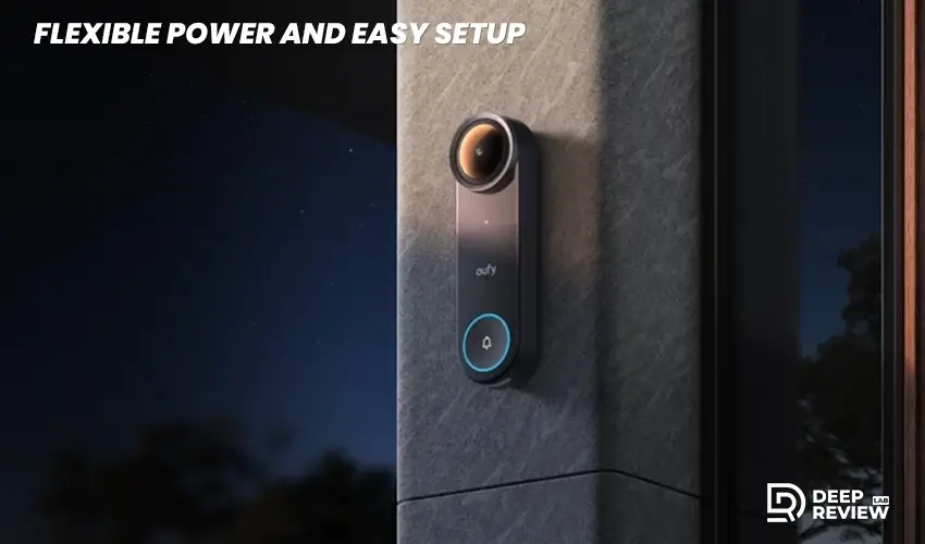 eufy video doorbell s4 flexible power and easy setup
