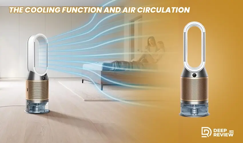 the cooling function and air circulation