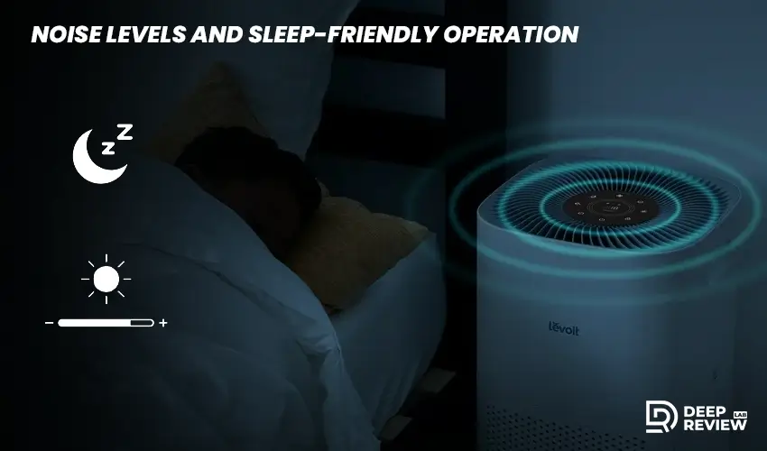levoit core 600s p noise levels and sleep friendly operation