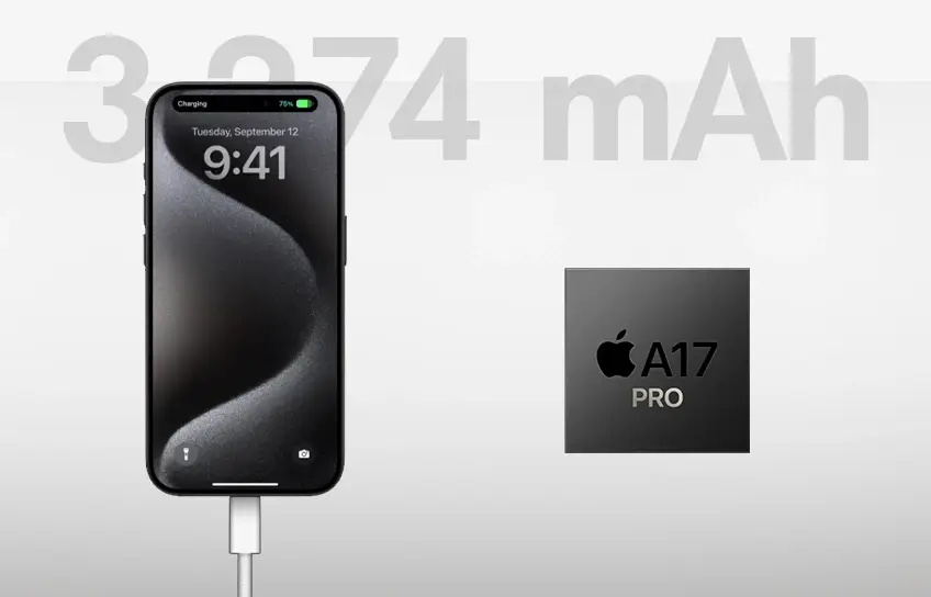 apple iphone 15 pro battery life