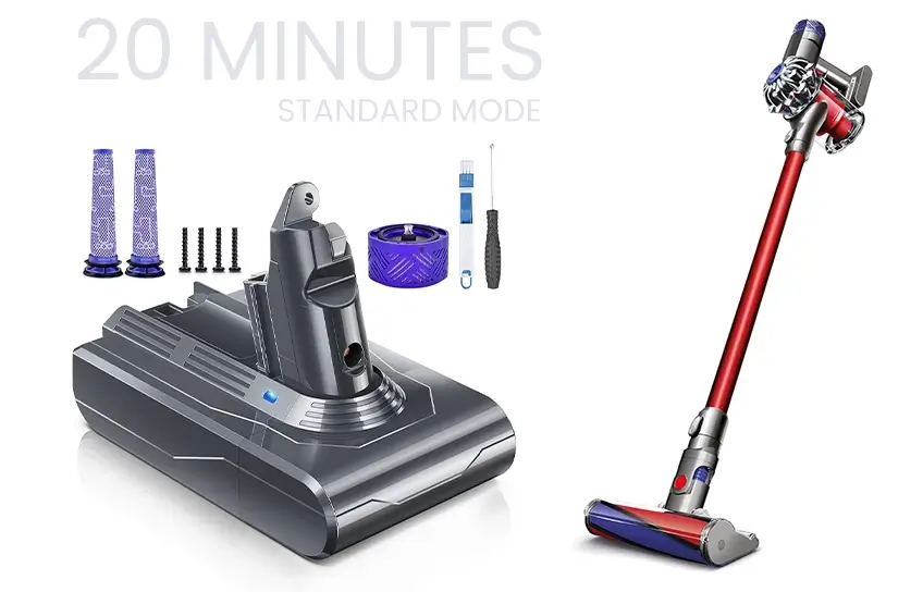 dyson v6 battery life
