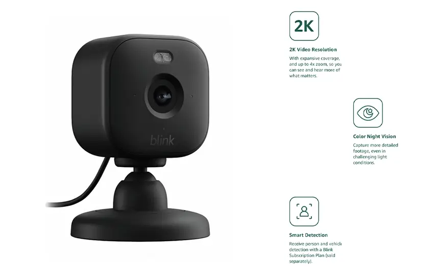 blink mini 2K+ review video quality