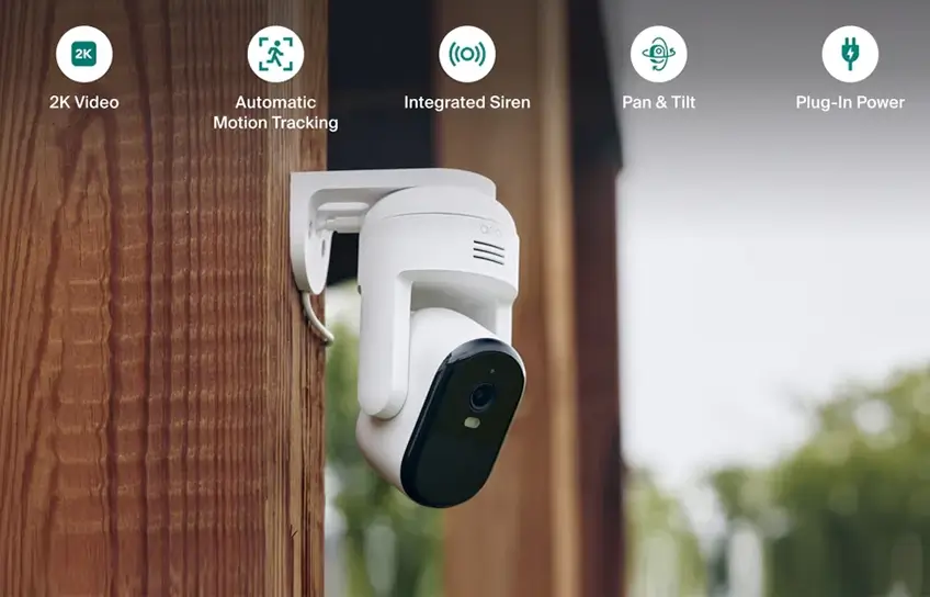 arlo essential pan tilt design and build quality