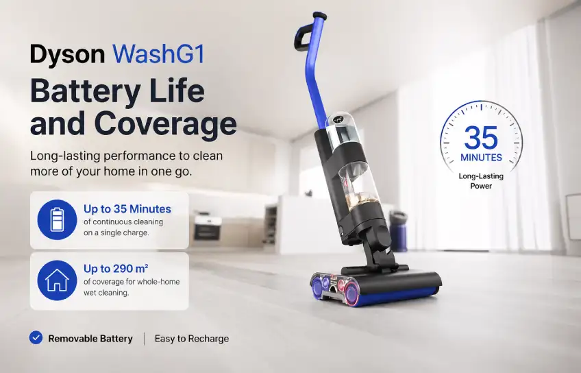 dyson washg1 battery life