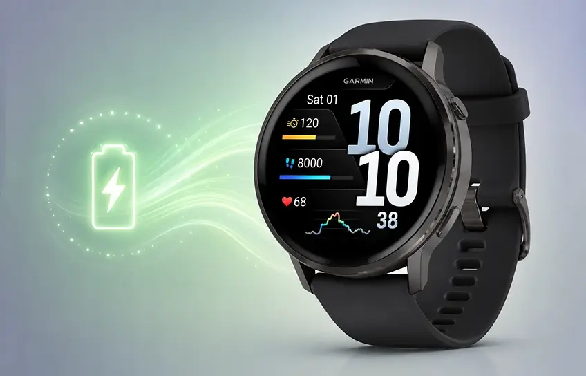 garmin battery life