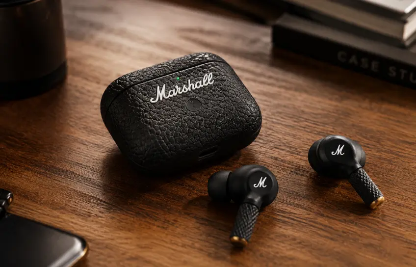 marshall earbuds design and build quality